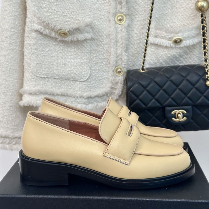 Ch*el leather shoes